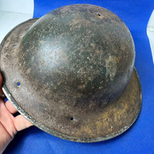 Load image into Gallery viewer, Original WW2 British Army Mk2 Combat Helmet Shell - South African Manufactured - The Militaria Shop