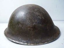 Load image into Gallery viewer, Mk3 Canadian / British Army Original WW2 Turtle Helmet High Rivet - The Militaria Shop