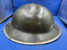Load image into Gallery viewer, Original WW2 British Army Mk2 Combat Helmet Shell - South African - With Liner - The Militaria Shop