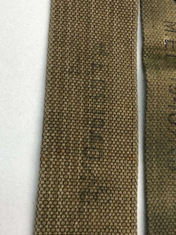 Original WW2 British Army 37 Pattern L Straps Pair - Wartime Dated - The Militaria Shop