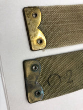Load image into Gallery viewer, Original WW2 British Army 37 Pattern L Straps Pair - Wartime Dated - The Militaria Shop