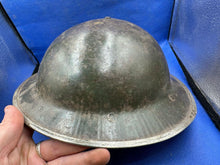 Load image into Gallery viewer, Original WW2 British Army Mk2 Combat Helmet Shell - South African - With Liner - The Militaria Shop