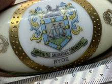 Load image into Gallery viewer, Original Victorian Crested China Ware Ornament / Lid - RYDE - Isle of Wight - The Militaria Shop