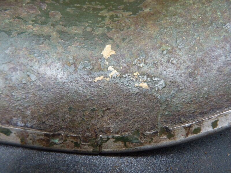 Mk3 Canadian / British Army Original WW2 Turtle Helmet High Rivet - The Militaria Shop