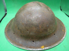 Load image into Gallery viewer, Original WW2 South African Army Mk2 Brodie Helmet - British Style Combat Helmet - The Militaria Shop