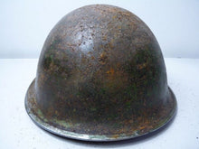 Load image into Gallery viewer, Mk3 Canadian / British Army Original WW2 Turtle Helmet High Rivet - The Militaria Shop