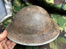 Charger l'image dans la galerie, British Army Mk2 Brodie Helmet - Original WW2 - South African Manufactured - The Militaria Shop