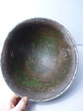 Load image into Gallery viewer, Mk3 Canadian / British Army Original WW2 Turtle Helmet High Rivet - The Militaria Shop