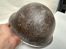 Load image into Gallery viewer, Mk3 Canadian / British Army Original WW2 Turtle Helmet High Rivet - The Militaria Shop