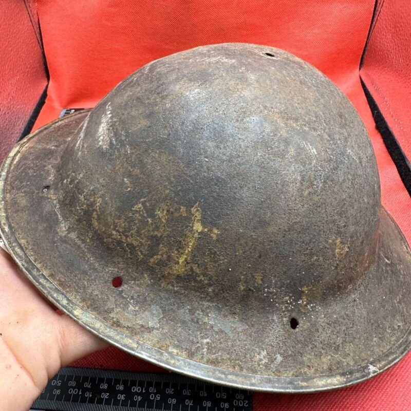 British Army Mk2 Brodie Helmet - Original WW2 - South African Manufactured - The Militaria Shop