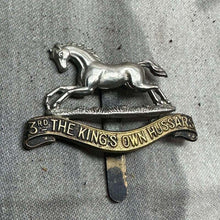 Load image into Gallery viewer, Original WW2 British Army Cap Badge - 3rd The King's Own Hussars - The Militaria Shop