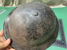 Load image into Gallery viewer, Original WW2 British Civil Defence Home Front Brodie Helmet & Liner Set - Si - The Militaria Shop