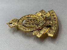 Load image into Gallery viewer, Original WW2 British Army Kings Crown Cap Badge - Royal Army Ordnance Corps - The Militaria Shop