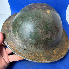 Load image into Gallery viewer, Original WW2 British Army Mk2 Combat Helmet Shell - South African Manufactured - The Militaria Shop