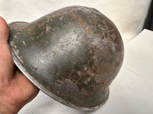 Load image into Gallery viewer, Mk3 Canadian / British Army Original WW2 Turtle Helmet High Rivet - The Militaria Shop