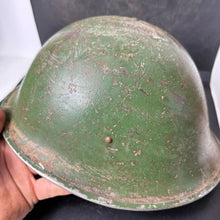 Load image into Gallery viewer, Original WW2 British / Canadian Army Mk3 Combat Helmet & Liner - The Militaria Shop