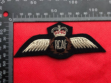 Load image into Gallery viewer, Canadian Air Force Royal Canadian Air Force RCAF Pilots Wings Queen's Crown - The Militaria Shop
