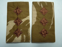 Charger l'image dans la galerie, Desert DPM Rank Slides / Epaulette Pair Genuine British Army - NEW - The Militaria Shop