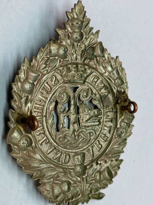 Original WW1 / WW2 British Army Argyl & Sutherland Highlanders Rgmt Cap Badg - The Militaria Shop