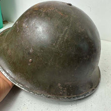 Load image into Gallery viewer, Original WW2 Helmet British / Canadian Army WW2 Mk3 Turtle Helmet - The Militaria Shop