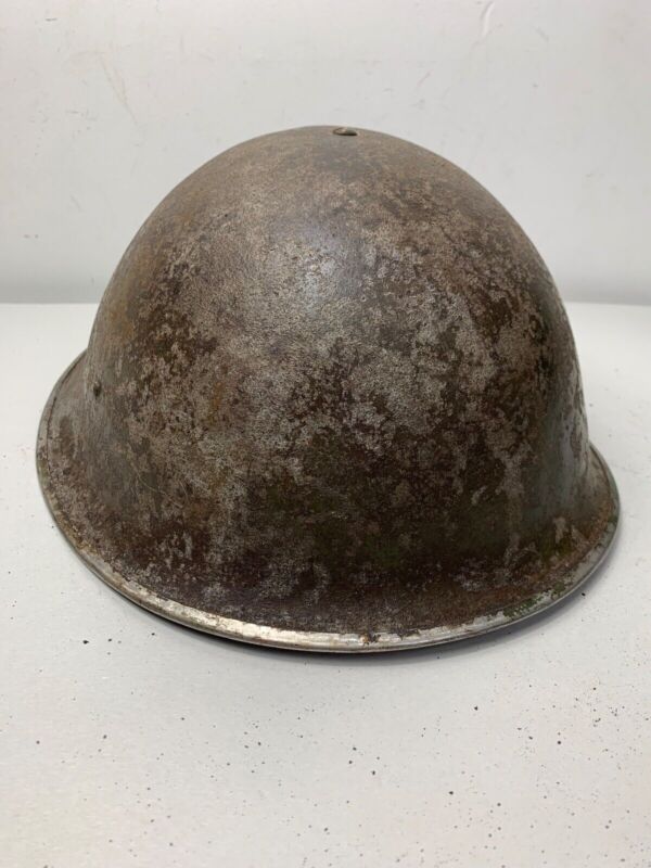 Mk3 Canadian / British Army Original WW2 Turtle Helmet High Rivet - The Militaria Shop