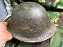 Load image into Gallery viewer, British / Canadian Army Mark 3 Turtle Helmet - Original WW2 Combat Helmet - The Militaria Shop