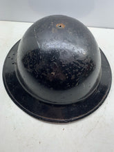 Load image into Gallery viewer, Original WW2 British Army / Civil Defence Black Mk2 Helmet - The Militaria Shop