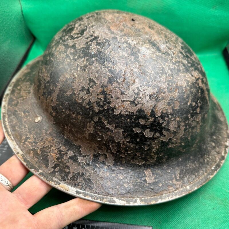 British Army Mk2 Brodie Helmet - Original WW2 - South African Manufactured - The Militaria Shop