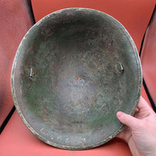 Charger l'image dans la galerie, Original British / Canadian Army WW2 Soldiers Military Combat Mk3 Turtle Helmet - The Militaria Shop