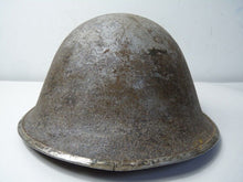 Load image into Gallery viewer, Mk3 Canadian / British Army Original WW2 Turtle Helmet High Rivet - The Militaria Shop