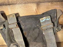 Load image into Gallery viewer, Original WW2 British Army / RAF 37 Pattern Small Pack & L Strap Set - The Militaria Shop