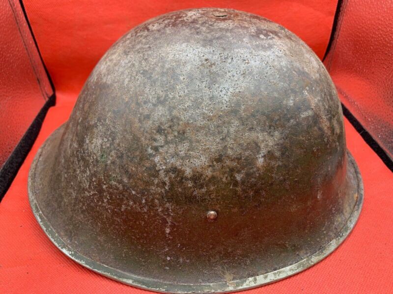 Mk3 Turtle Helmet - Original WW2 British / Canadian Army Combat Helmet - The Militaria Shop