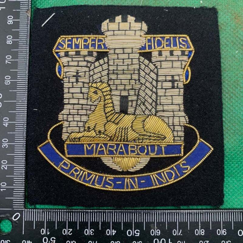 British Army Bullion Embroidered Blazer Badge - Devonshire & Dorset Regiment - The Militaria Shop
