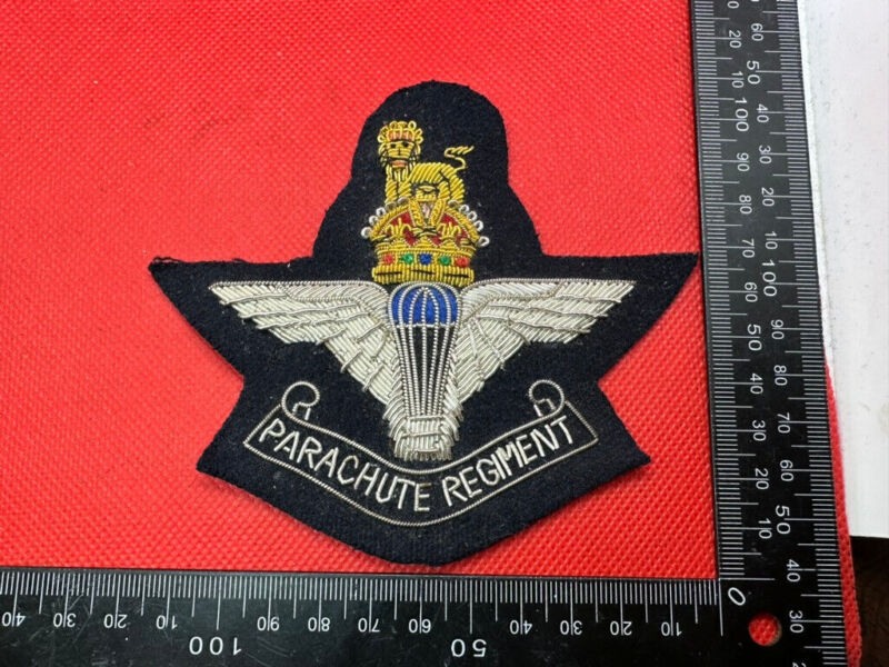British Army Bullion Embroidered Blazer Badge - Parachute Regiment - Kings Crown - The Militaria Shop