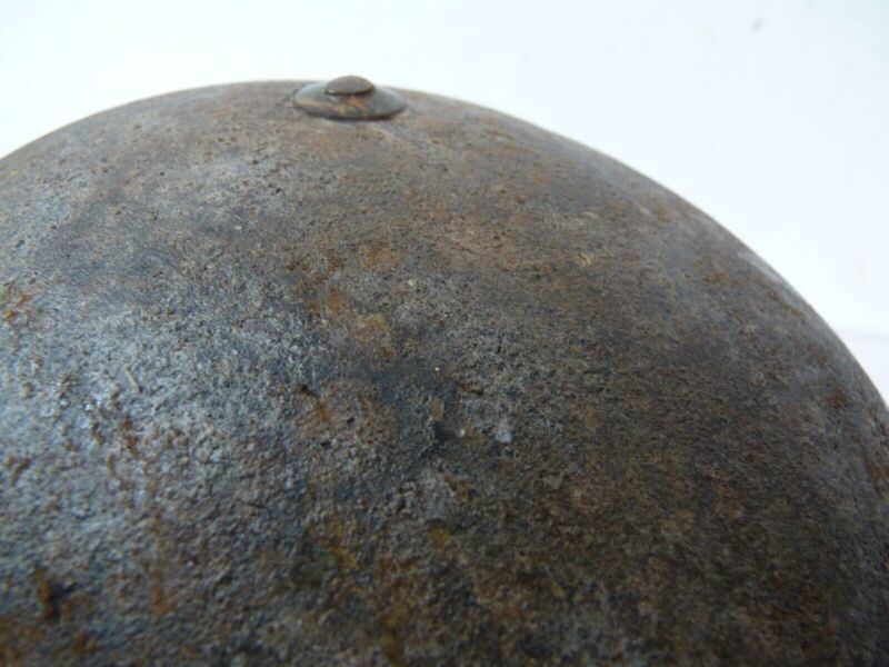 Original Mk3 Canadian / British Army WW2 Turtle Helmet High Rivet - The Militaria Shop
