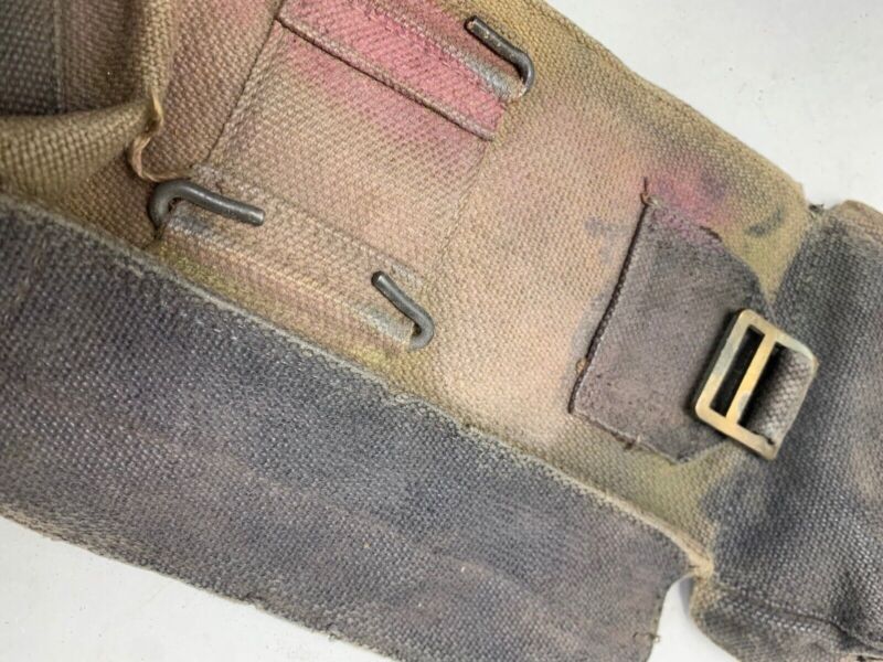 Original WW2 Pattern 37 Pattern British Army Webbing Bren Pouch - The Militaria Shop