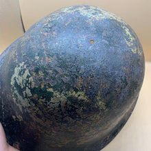Load image into Gallery viewer, Original WW2 British / Canadian Army Mk3 Hight Rivet Turtle Army Combat Helmet - The Militaria Shop
