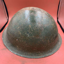 Charger l'image dans la galerie, Original British / Canadian Army WW2 Soldiers Military Combat Mk3 Turtle Helmet - The Militaria Shop