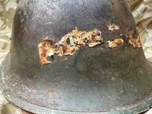 Charger l'image dans la galerie, WW2 Mk3 High Rivet Turtle - British / Canadian Army Helmet - Nice Original - The Militaria Shop