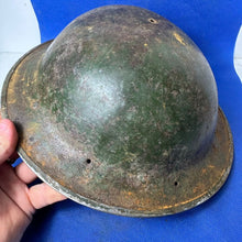 Load image into Gallery viewer, Original WW2 British Army Mk2 Combat Helmet Shell - South African Manufactured - The Militaria Shop