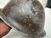Load image into Gallery viewer, Mk3 Canadian / British Army Original WW2 Turtle Helmet High Rivet - The Militaria Shop