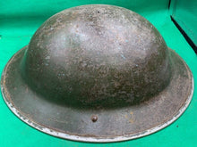 Load image into Gallery viewer, Original WW2 British Army Combat Helmet Mk2 Brodie - Fire Department - The Militaria Shop