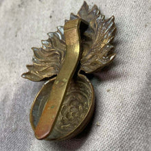 Load image into Gallery viewer, Original WW2 British Army Royal Fusiliers Cap Badge - The Militaria Shop