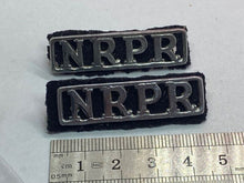 Load image into Gallery viewer, Original British Northern Rhodesian Police Reserve Shoulder Titles - The Militaria Shop