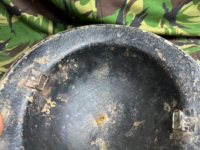 British Army Mk2 Brodie Helmet - Original WW2 - South African Manufactured - The Militaria Shop
