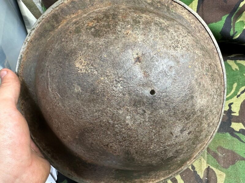 British Army Mk2 Brodie Helmet - Original WW2 - South African Manufactured - The Militaria Shop