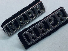 Load image into Gallery viewer, Original British Northern Rhodesian Police Reserve Shoulder Titles - The Militaria Shop
