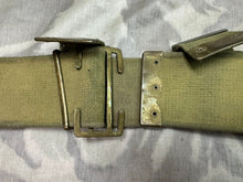 Load image into Gallery viewer, Original WW1 British Army 1908 08 Pattern Webbing Belt - 1924 Dated - 42" W - The Militaria Shop