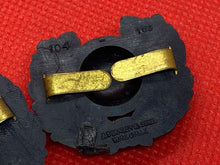 Load image into Gallery viewer, WW2 British Army Royal Marines Matching Collar Badges - Plastic Economy Issue - The Militaria Shop