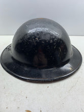 Load image into Gallery viewer, Original WW2 British Army / Civil Defence Black Mk2 Helmet - The Militaria Shop
